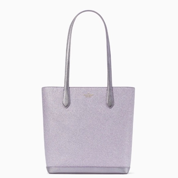 kate spade Bags Kate Spade Tinsel Glitter Fabric Tote Bag Frost